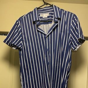 Zara striped shirt slim fit